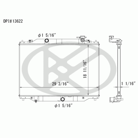 Koyorad A13622 Radiator