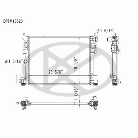 Koyorad A13623 Radiator