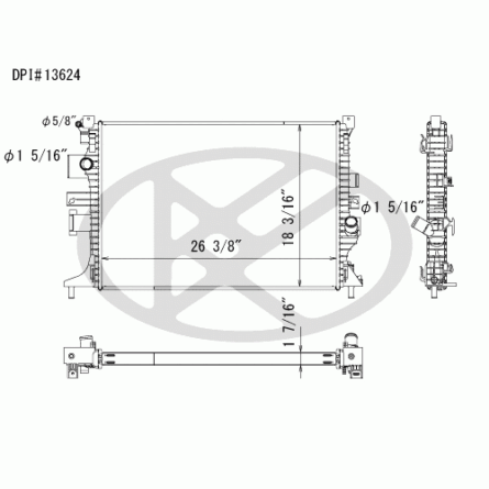 Koyorad A13624 Radiator