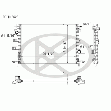 Koyorad A13628 Radiator