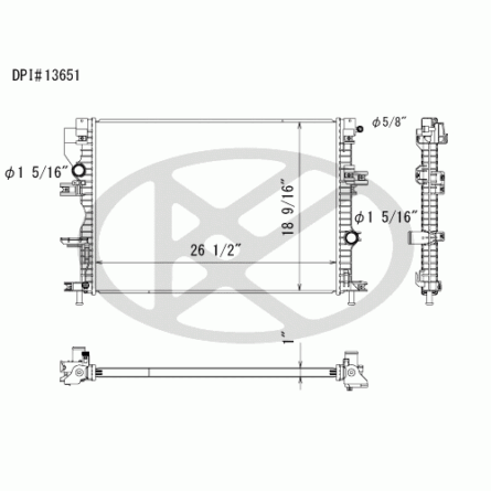 Koyorad A13651 Radiator