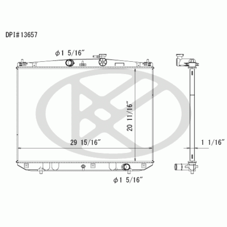 Koyorad A13657 Radiator