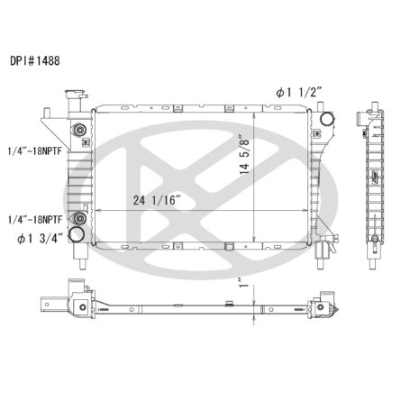 Koyorad A1488 Radiator