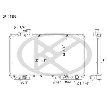 Koyorad A1859 Radiator