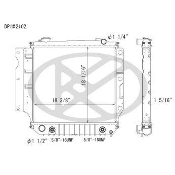 Koyorad A2102 Radiator