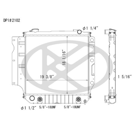 Koyorad A2102 Radiator