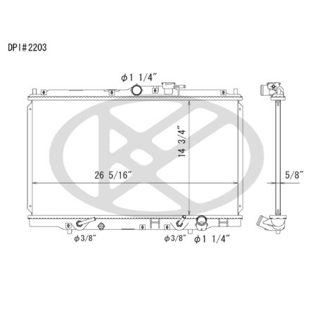 Koyorad A2203 Radiator