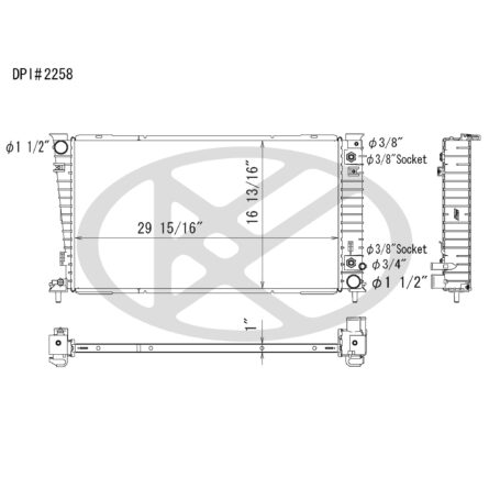 Koyorad A2258 Radiator