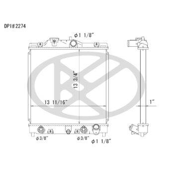 Koyorad A2274 Radiator