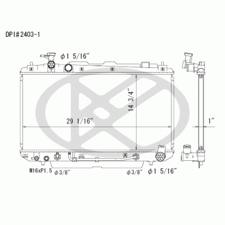 Koyorad A2403-1 Radiator