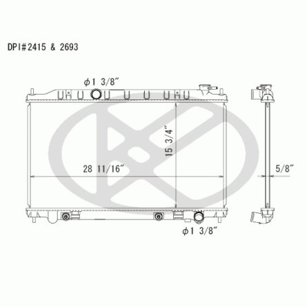 Koyorad A2415-1 Radiator