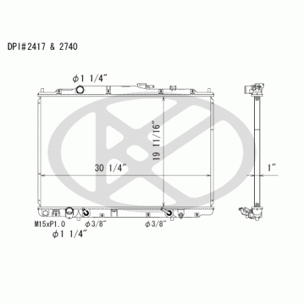 Koyorad A2417-1 Radiator