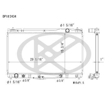 Koyorad A2434 Radiator