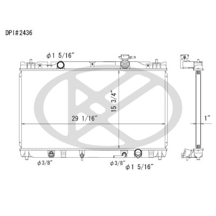 Koyorad A2436 Radiator