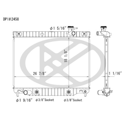 Koyorad A2458 Radiator