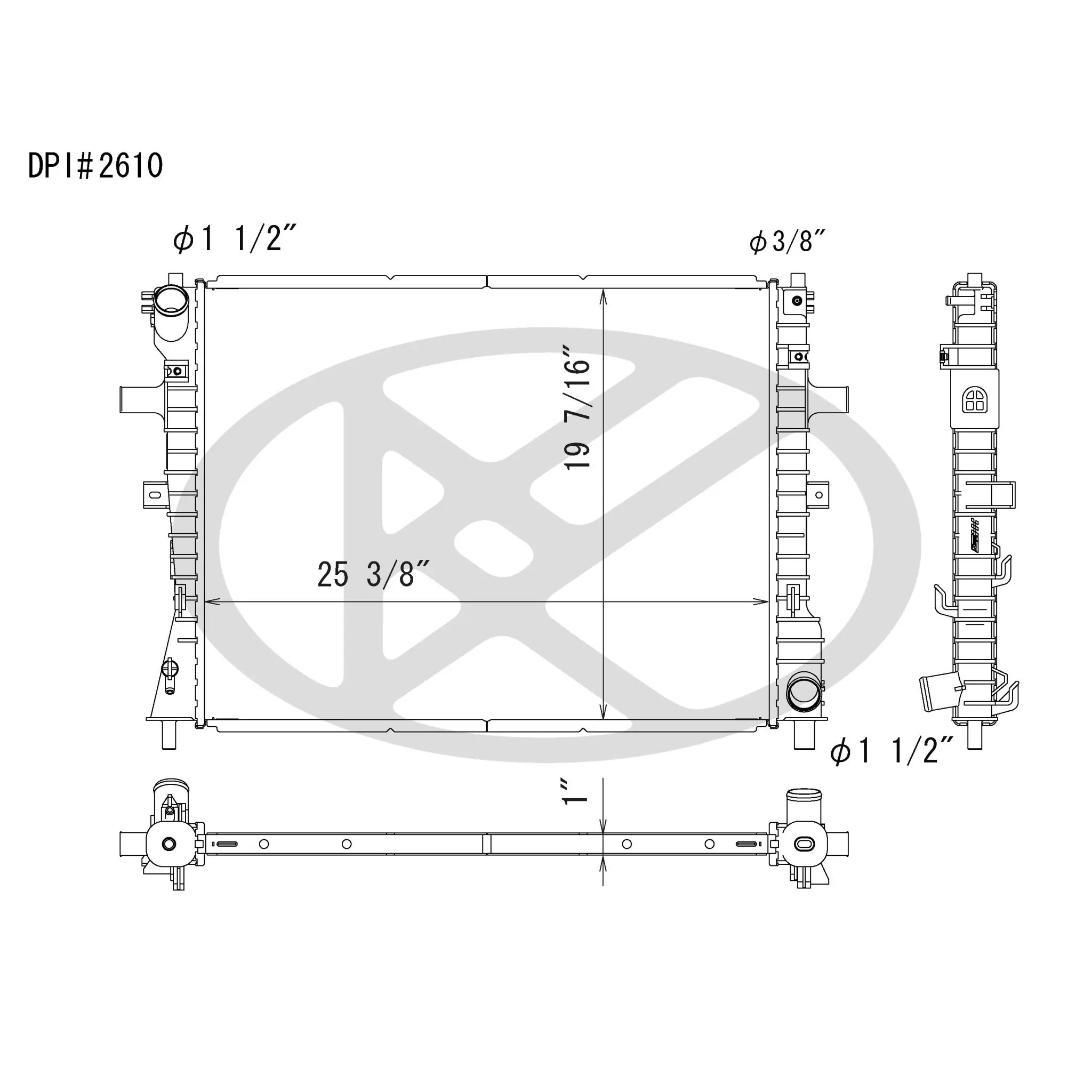 Koyorad A2610 Radiator