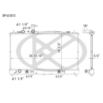 Koyorad A2673 Radiator
