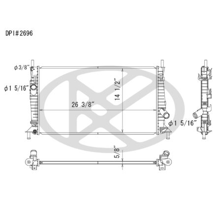 Koyorad A2696 Radiator