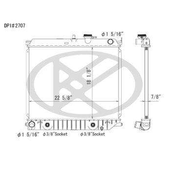 Koyorad A2707 Radiator