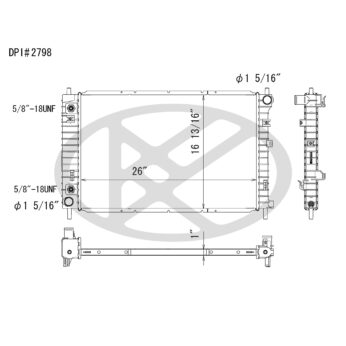 Koyorad A2798 Radiator