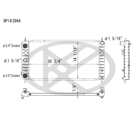 Koyorad A2864 Radiator