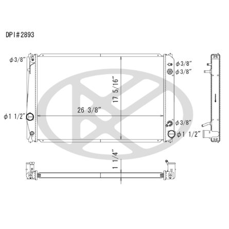 Koyorad A2893 Radiator