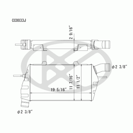 Koyorad CC0033 Intercooler