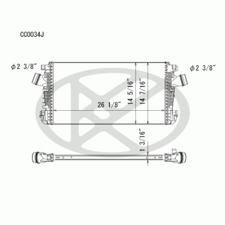 Koyorad CC0034 Intercooler