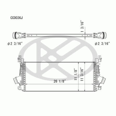 Koyorad CC0036J Intercooler