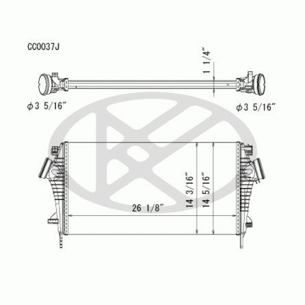 Koyorad CC0037 Intercooler