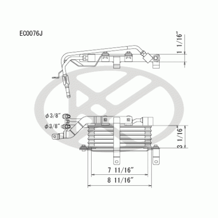 Koyorad EC0076 Automatic Transmission Oil Cooler